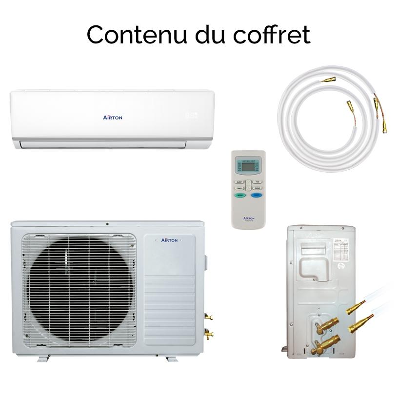 Airton climatiseur réversible mono-split  DC inverter - 2500W