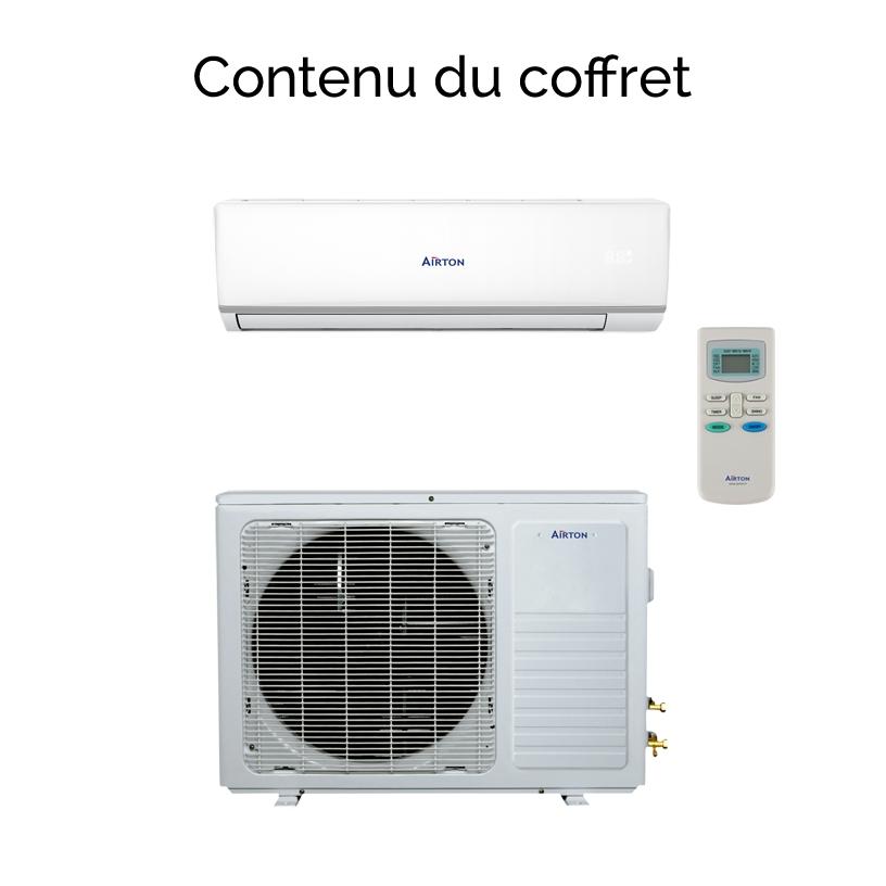 Airton climatiseur réversible mono-split  DC inverter - 3200W + raccordement rapide Readyclim